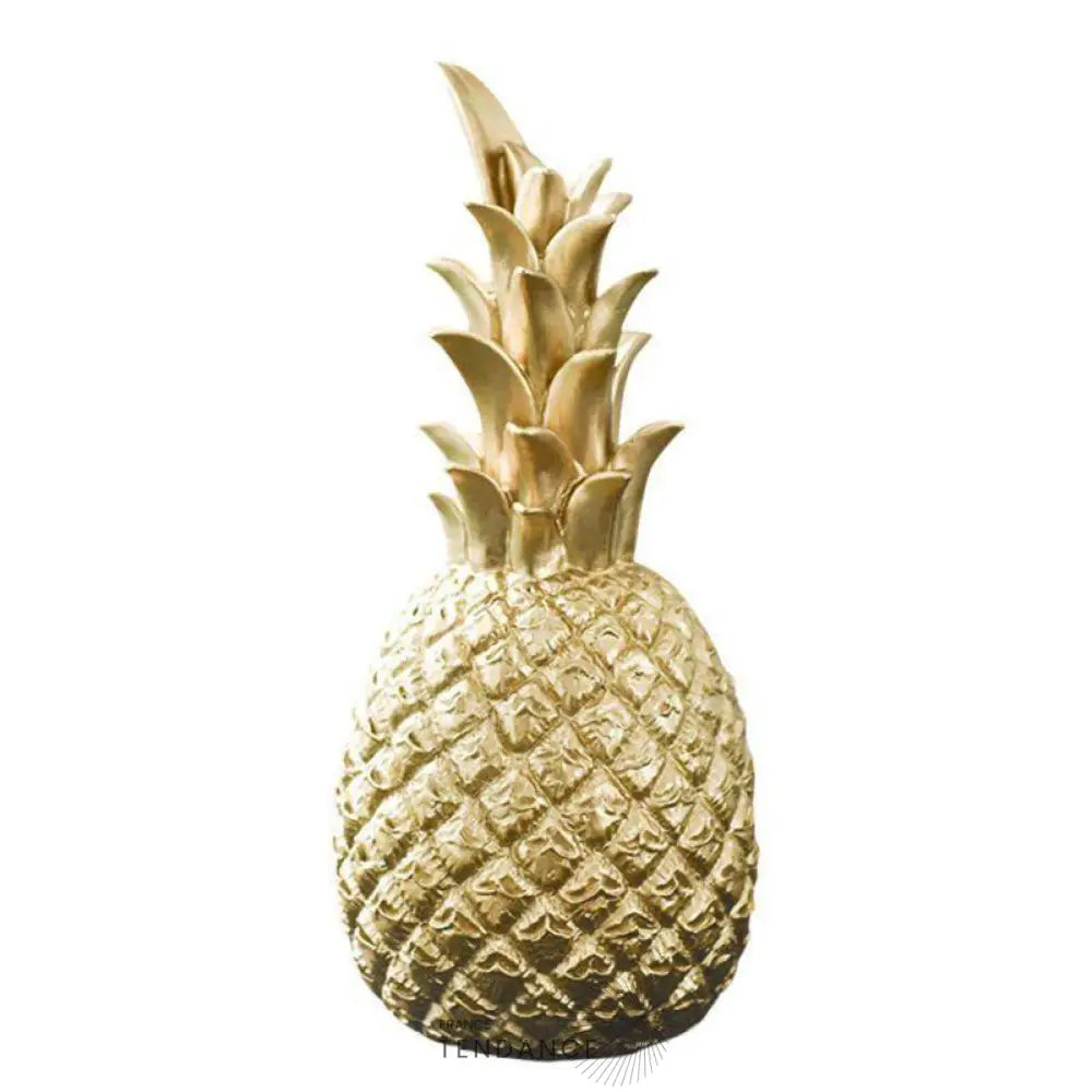 Ananas à Poser En Or Trempé | France-Tendance