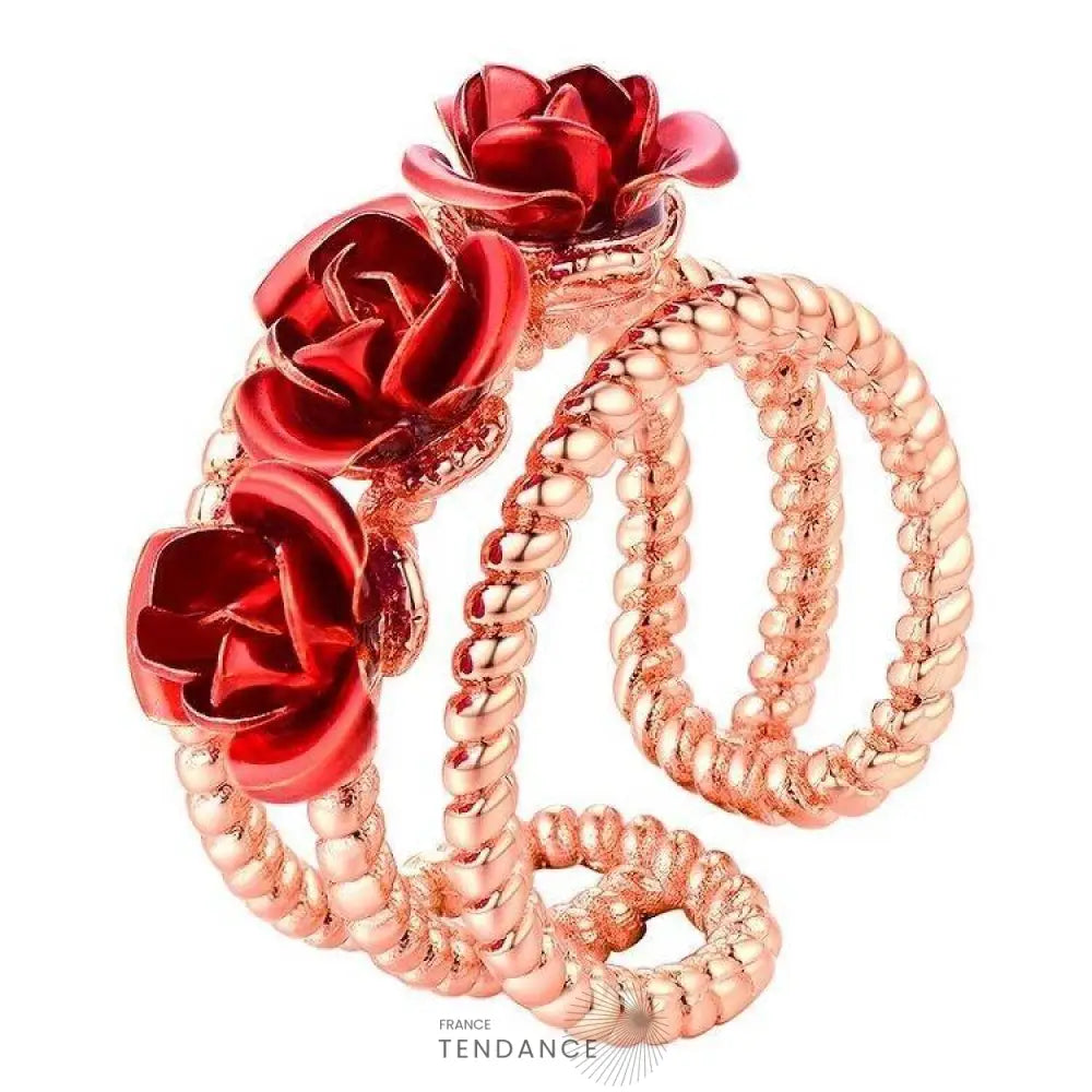 Bague Sertie De Roses éternelles | France-Tendance