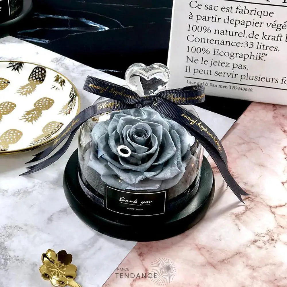 Bouton De Rose éternelle Sous Verre - Best Seller |
