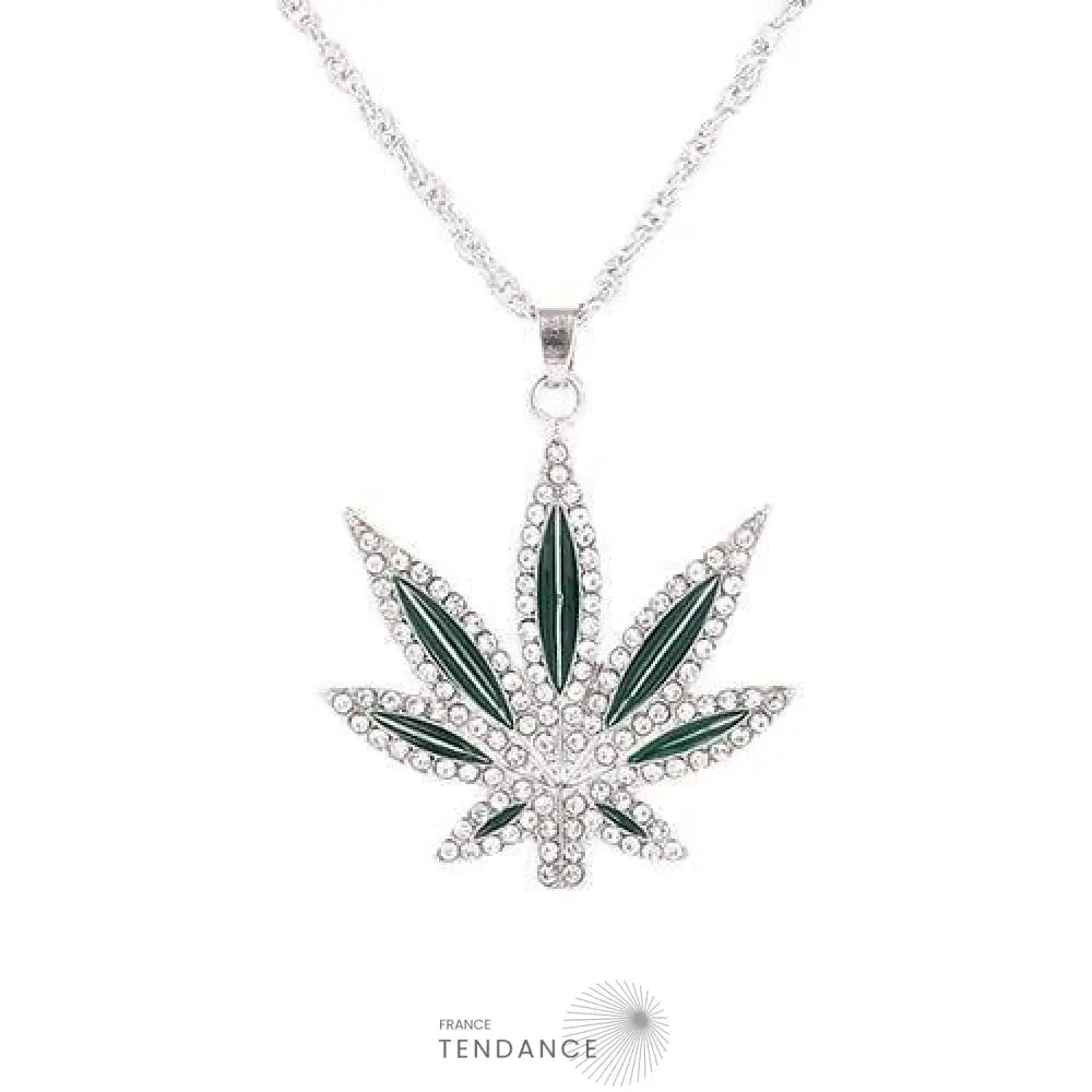 Collier Diamond Weed | France-Tendance