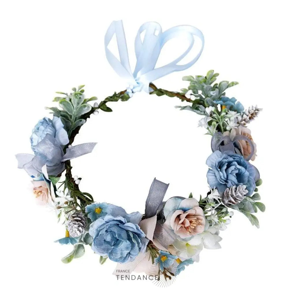Couronne De Fleurs Cheveux Mariage | France-Tendance