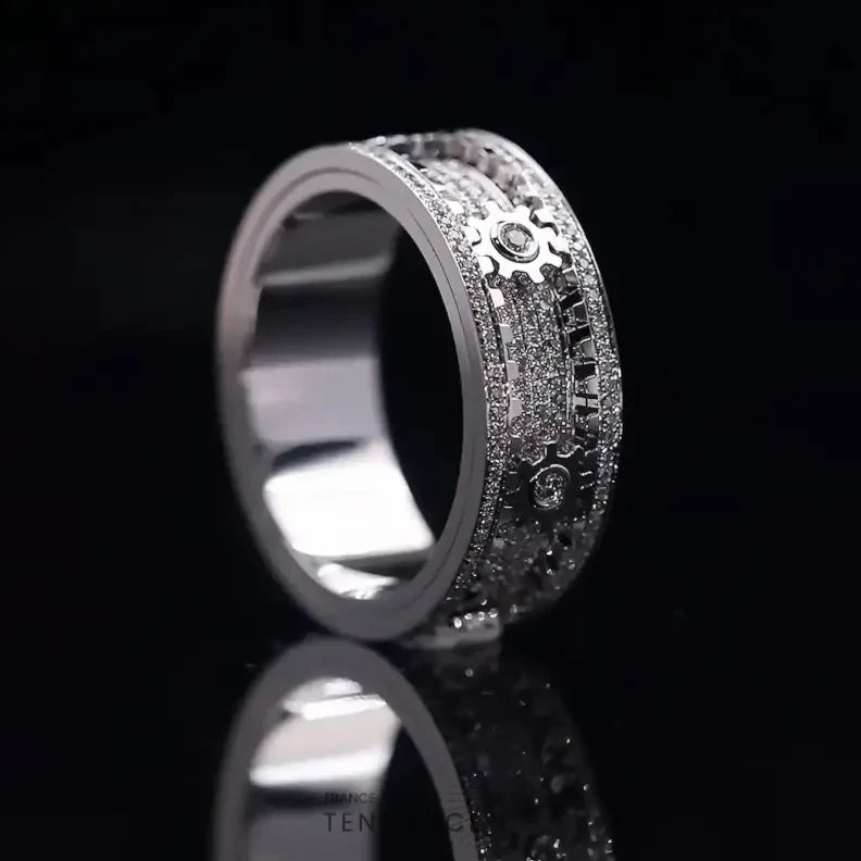 Eternity | Bague Rouages Du Temps Couleur Argent (Edition Limitée 100 Exemplaires)