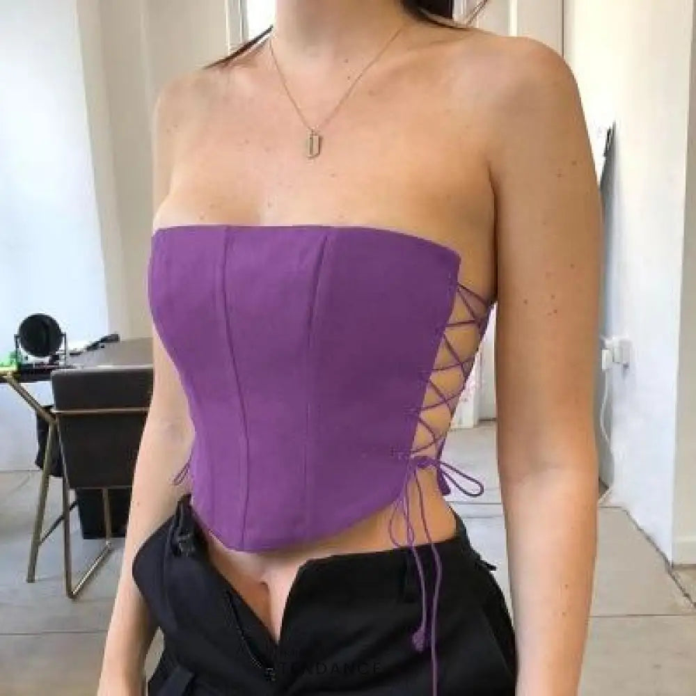 Haut Bustier Lace | France-Tendance