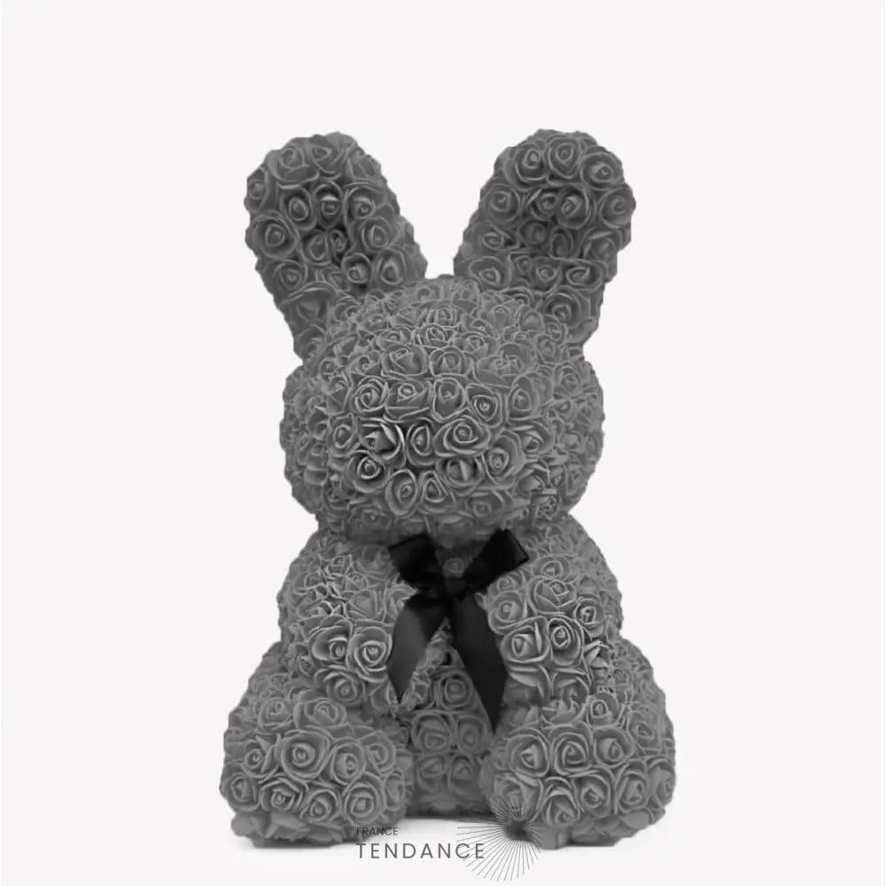 Lapin En Roses Gris | France-Tendance