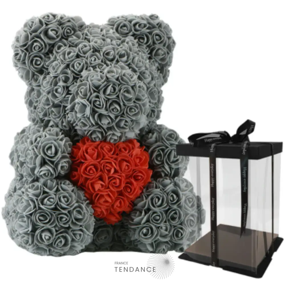 Ourson Géant Xxl En Roses éternelles (55cm) |