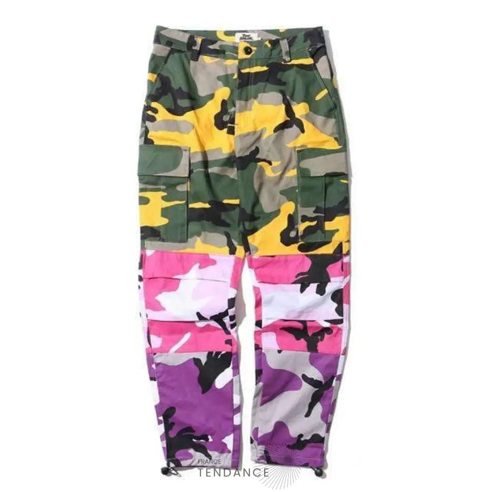 Pantalon Camo Patchwork | France-Tendance