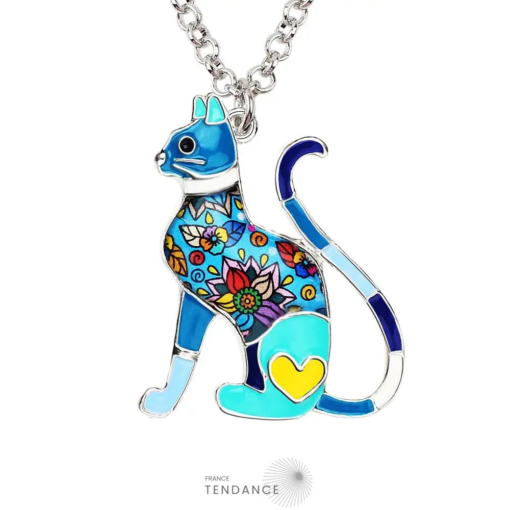 Pendentif émaillé Chat | France-Tendance