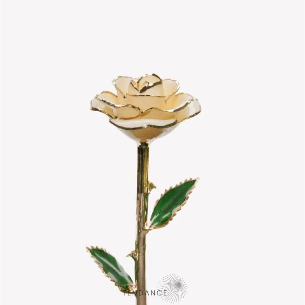 Rose éternelle En Or Blanche | France-Tendance