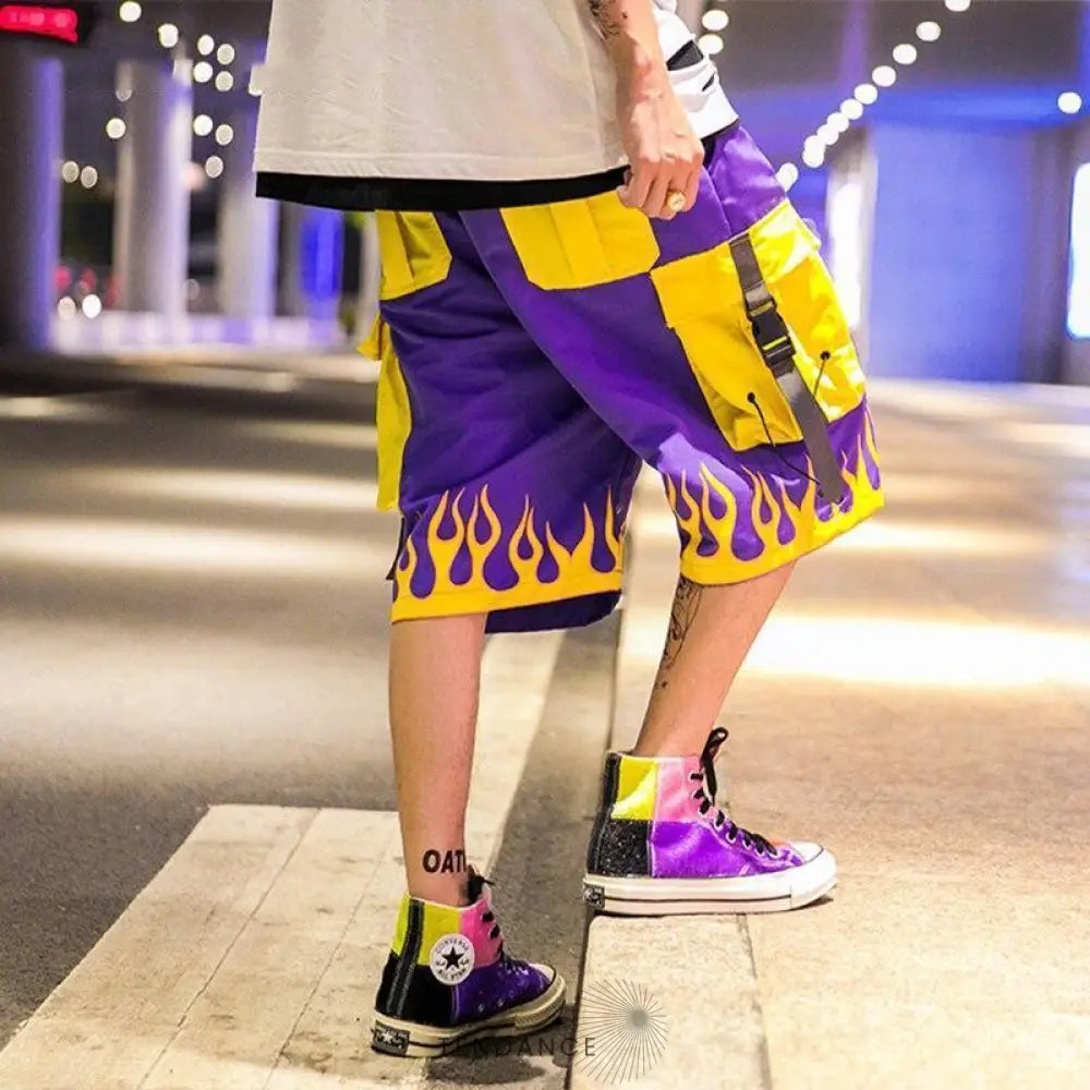 Short Flamme x Purple | France-Tendance