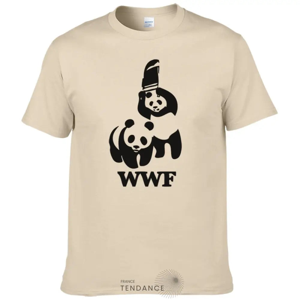 T-shirt Panda | Parodie Wwf | France-Tendance