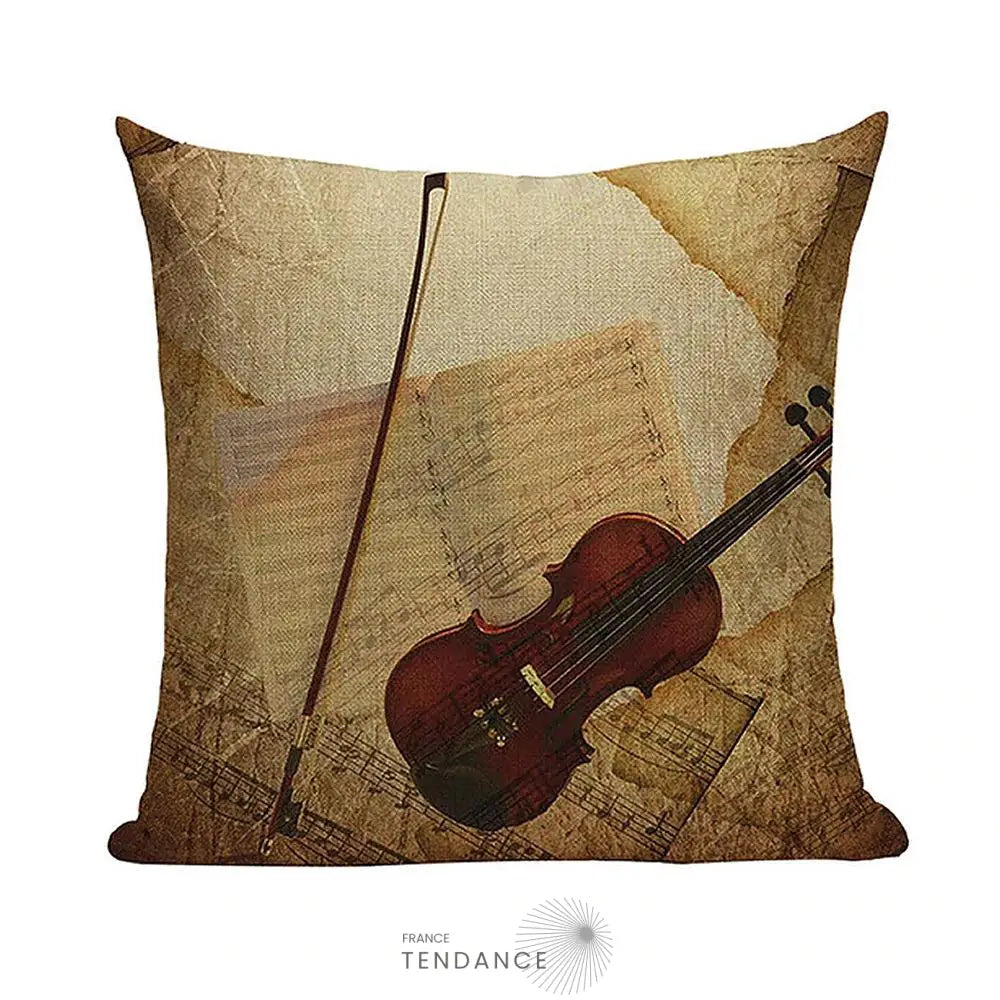 Taie De Coussin Décorative 45x45 - Série Musique |