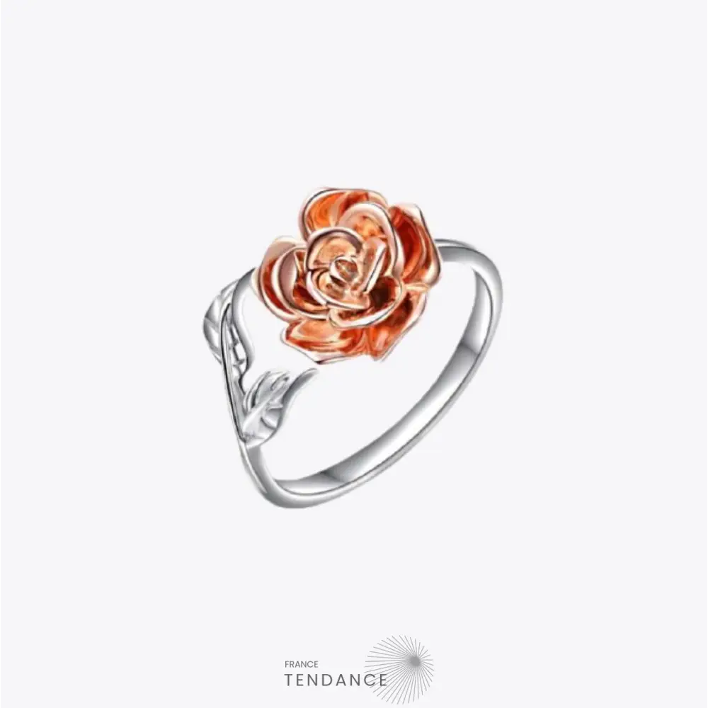 Bague Rose éternelle Argentée | France-Tendance