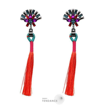 Boucles D’oreilles Boho à Franges | France-Tendance