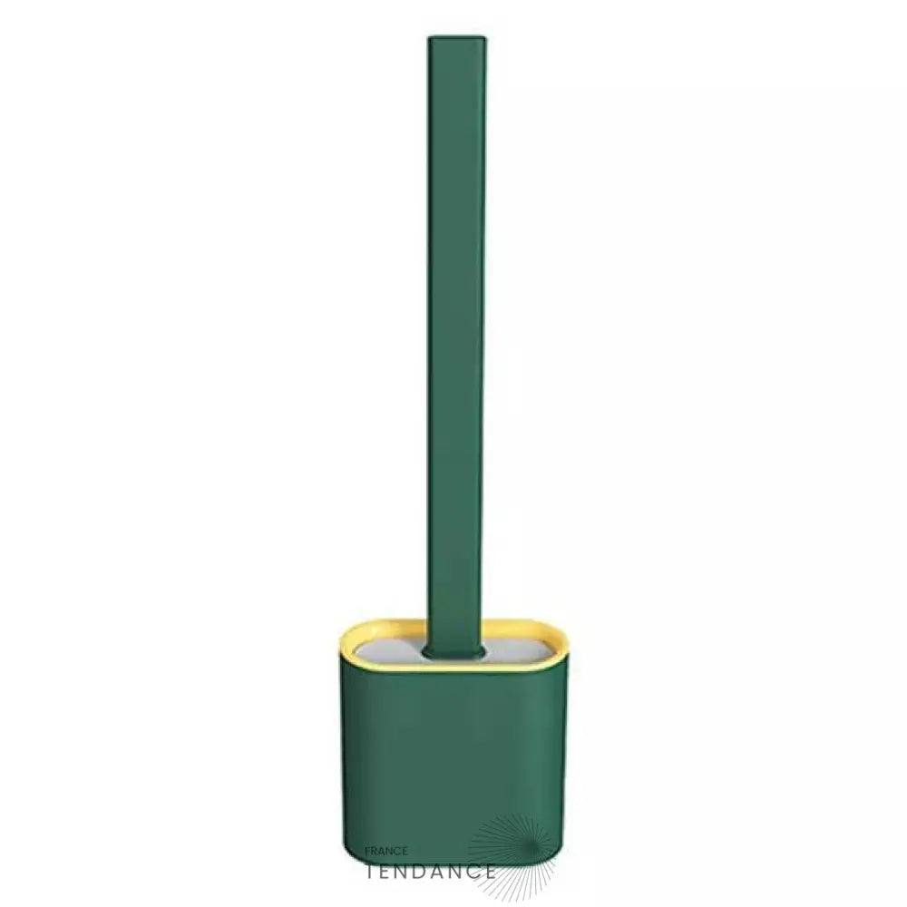 Brosse De Toilette En Silicone Flexible | Avec Support |