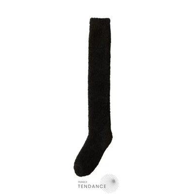 Chaussettes Montantes Chaudes & Sexy En Éponge Noir / 35-42 Chaussettes-Femme