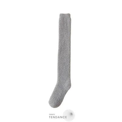 Chaussettes Montantes Chaudes & Sexy En Éponge Gris / 35-42 Chaussettes-Femme