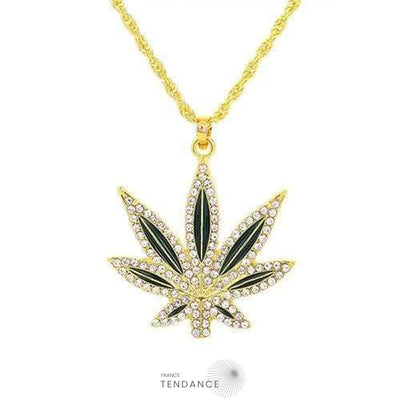 Collier Diamond Weed | France-Tendance