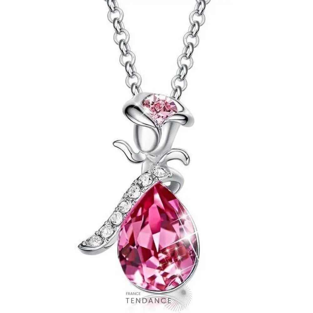 Collier Avec Rose éternelle | France-Tendance