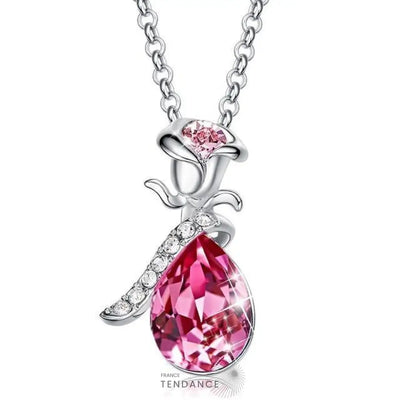 Collier Avec Rose éternelle | France-Tendance