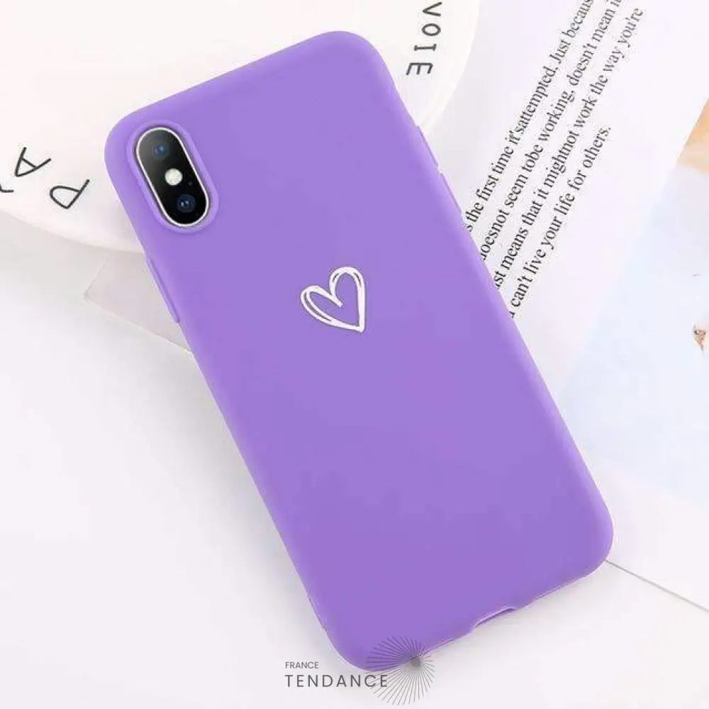 Coque Purple Love | France-Tendance