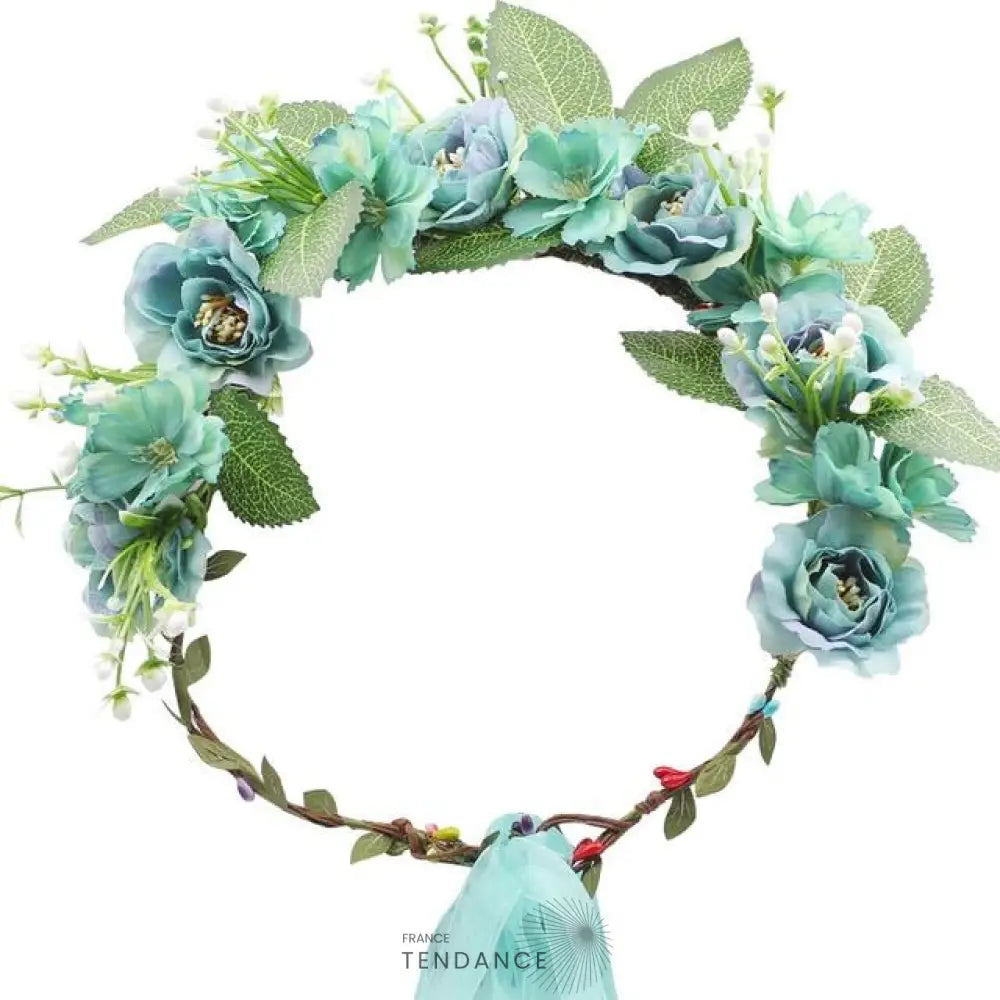Couronne De Fleurs En Tissu | France-Tendance