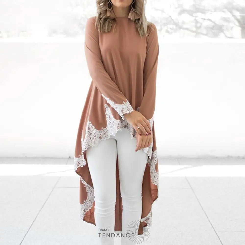 Haut Long En Dentelle | France-Tendance