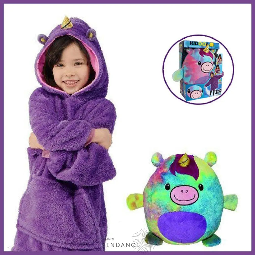 Kidoo™ | Peluche Maxiplaid 2en1 | France-Tendance