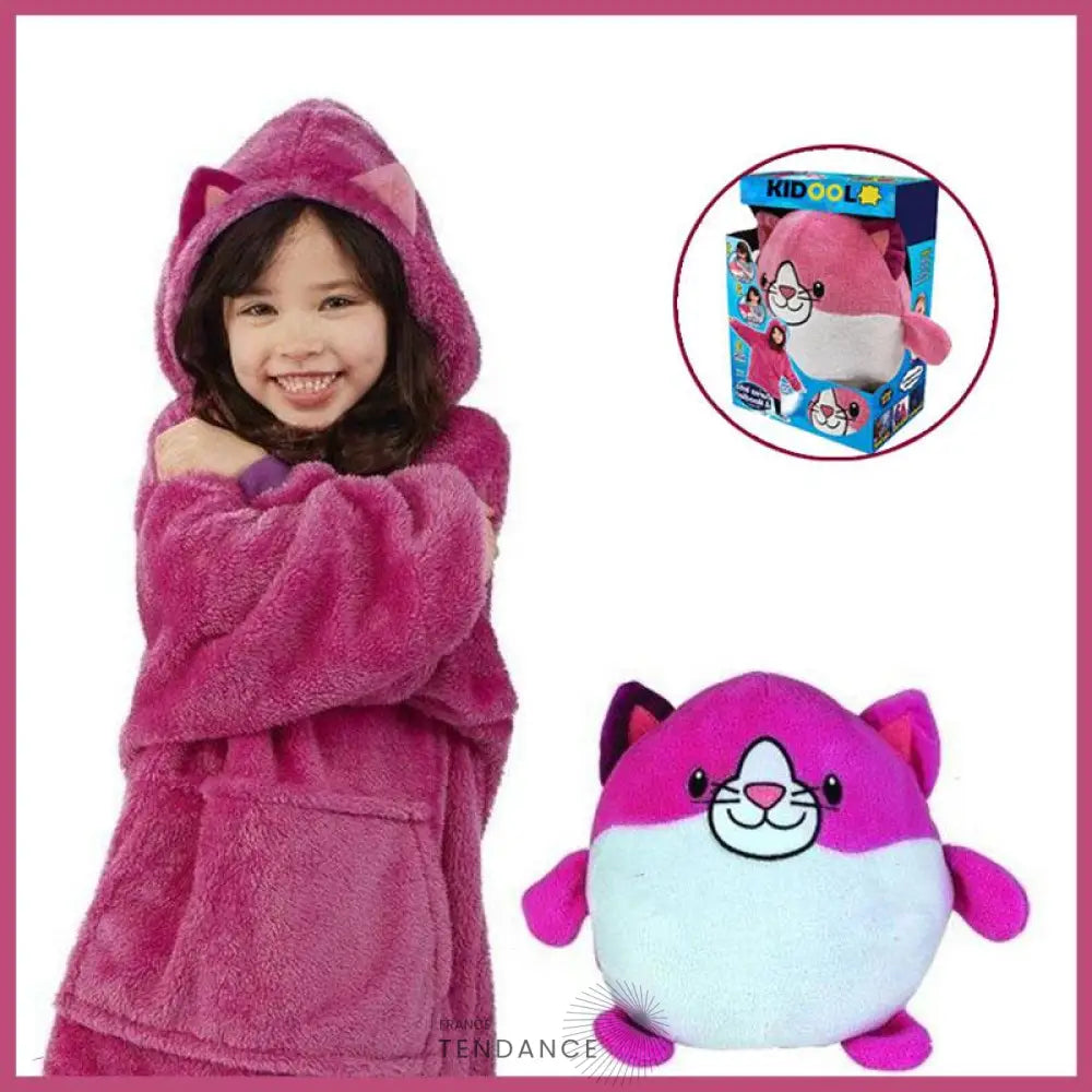 Kidoo™ | Peluche Maxiplaid 2en1 | France-Tendance