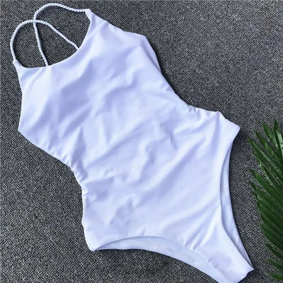 Maillot De Bain Une Pièce Dos Nu Et à Effet Bandage |
