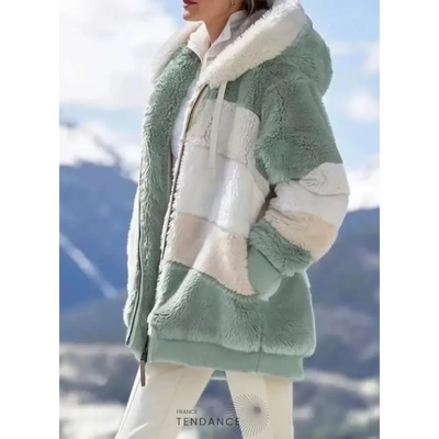 Manteau Multicolore à Capuche | France-Tendance