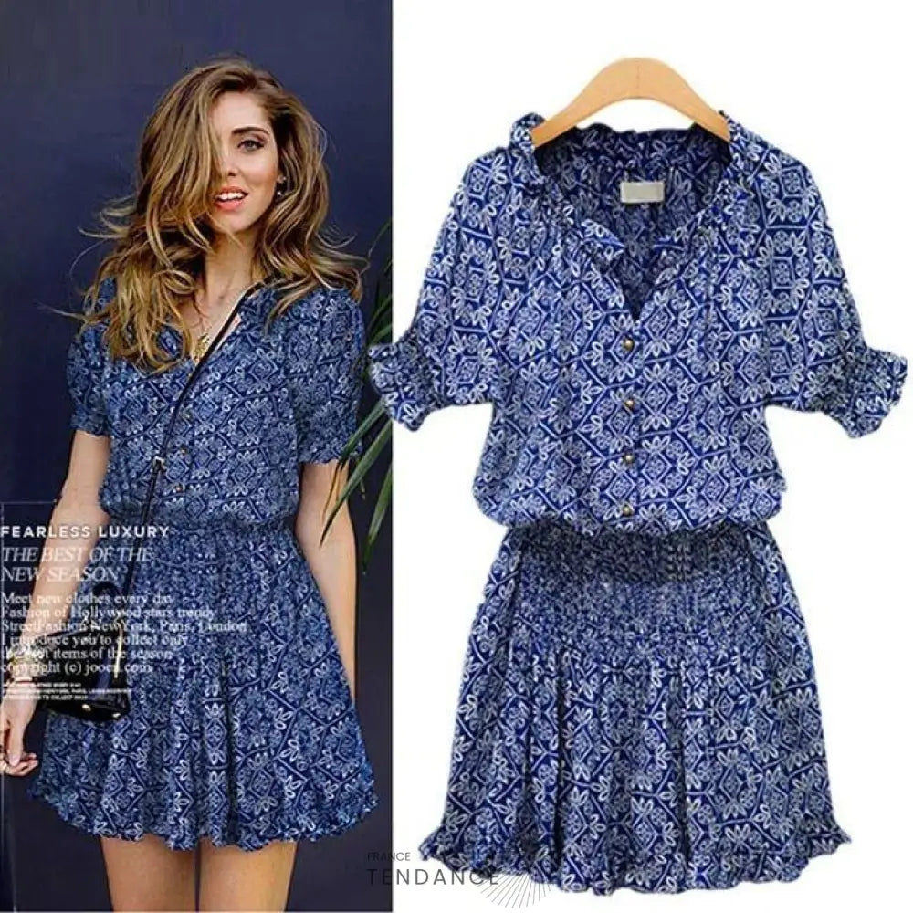 Mini Robe Bohème Fleurie | France-Tendance