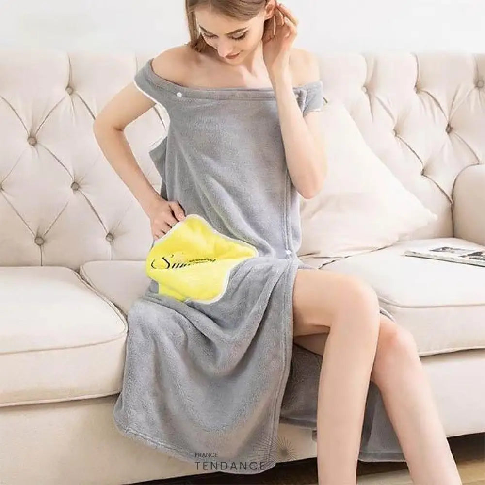 Peignoir De Bain En Peluche | France-Tendance