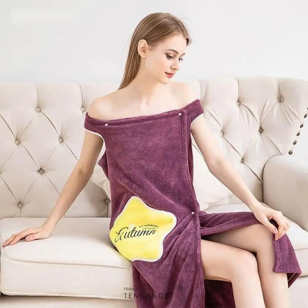 Peignoir De Bain En Peluche | France-Tendance