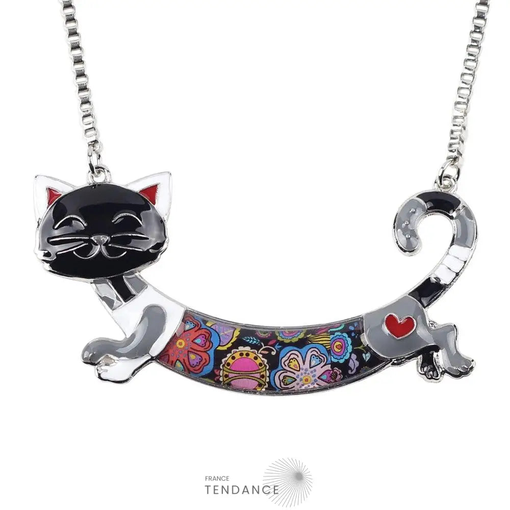 Pendentif émaillé Chat | France-Tendance