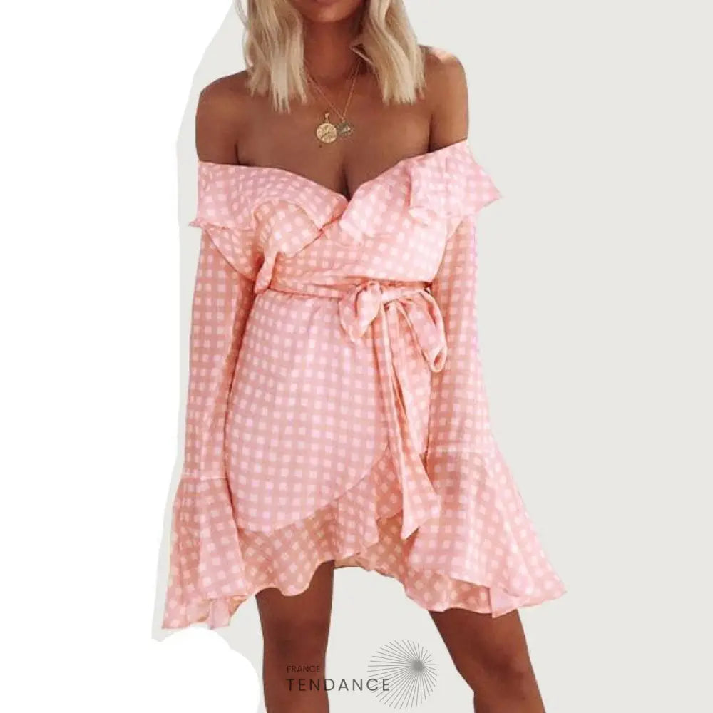 Petite Robe Boho Avec Ceinture | France-Tendance