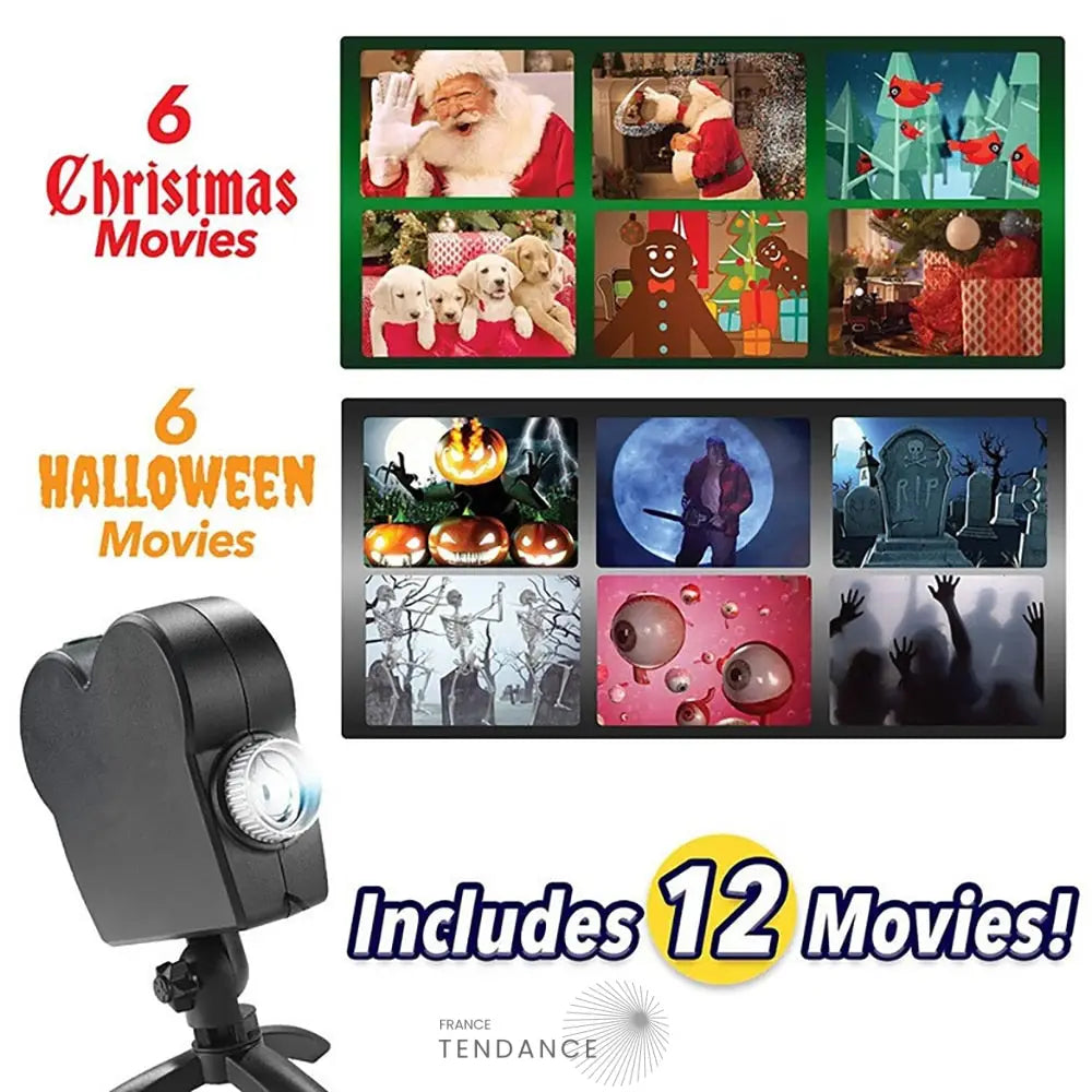 Projecteur Holographique Noël Et Halloween | France-Tendance