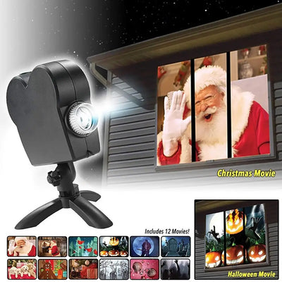 Projecteur Holographique Noël Et Halloween | France-Tendance