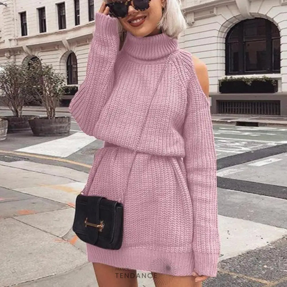 Robe-pull Epaules Nues | France-Tendance