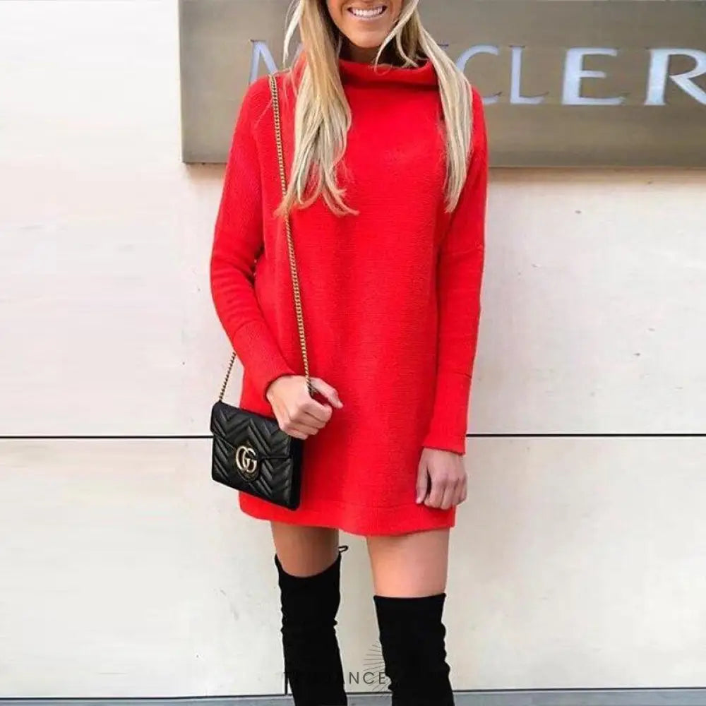 Robe Pull Manches Longues | France-Tendance