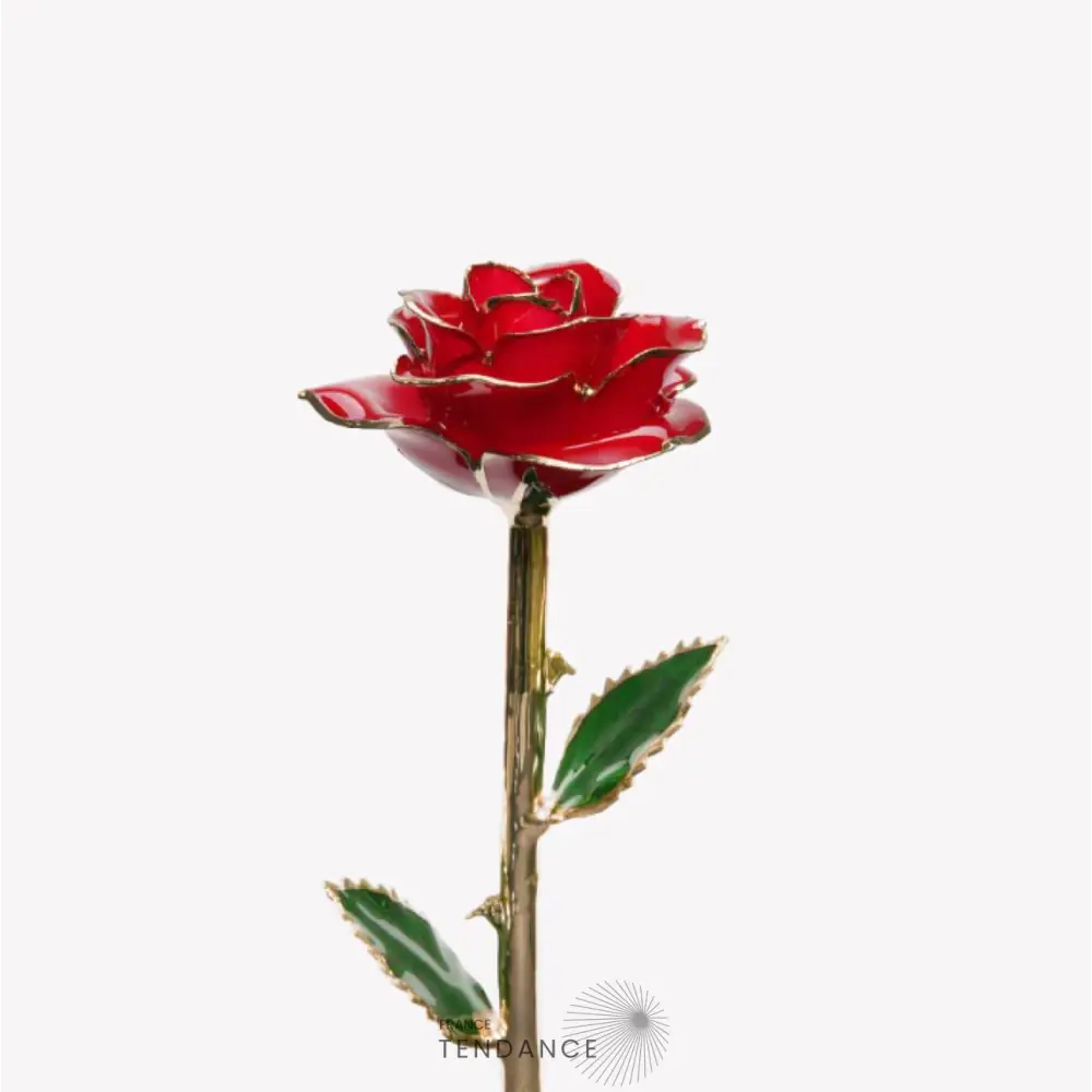 Rose éternelle En Or Rouge | France-Tendance