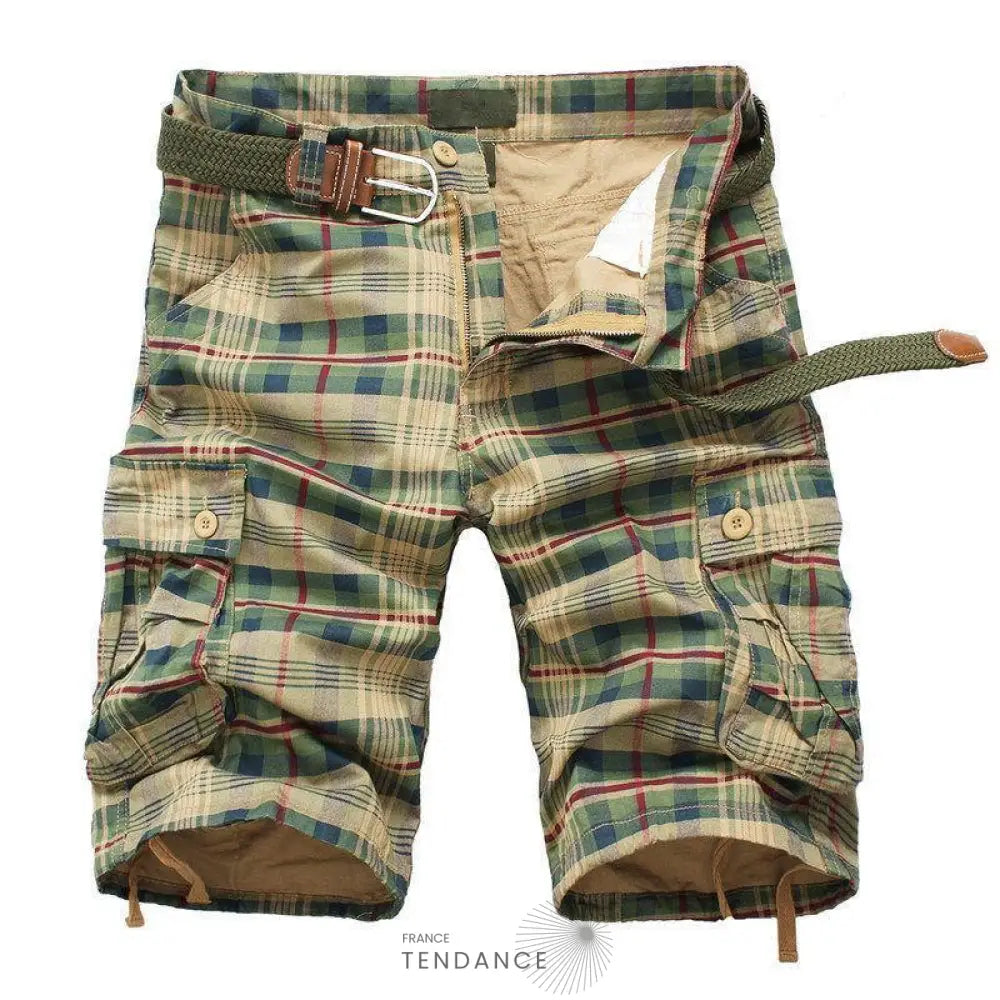 Short Quadrillé Décontracté | France-Tendance