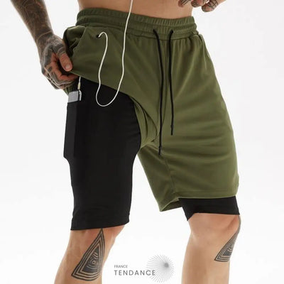 Short De Sport 2 En 1 | France-Tendance