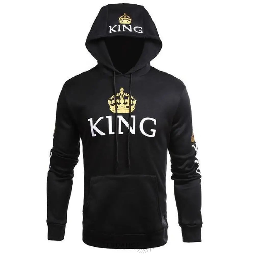 Sweats à Capuche Couple Noir | France-Tendance