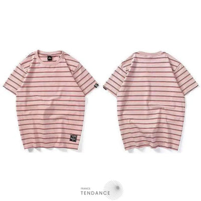 T-shirt Imprimé Stripe | France-Tendance
