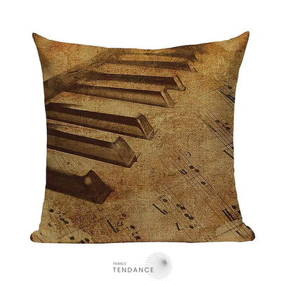 Taie De Coussin Décorative 45x45 - Série Musique |