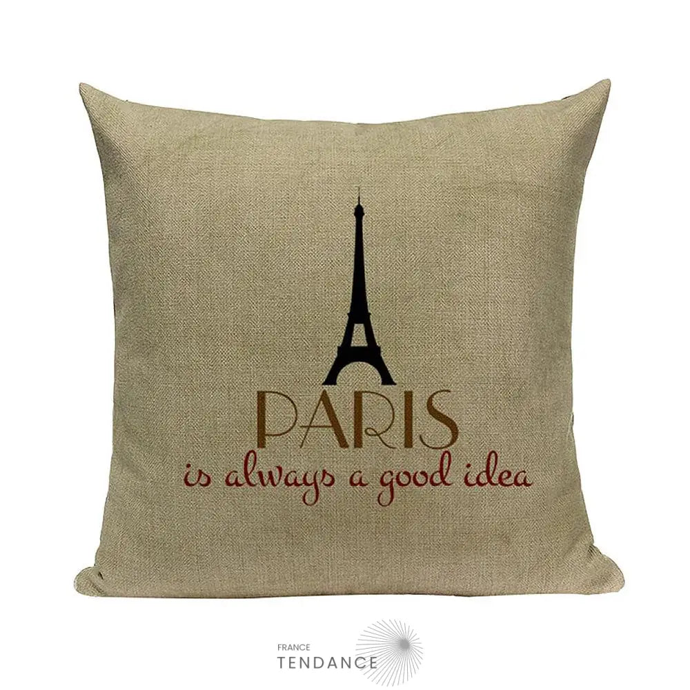 Taie De Coussin Décorative 45x45 - Série Paris |